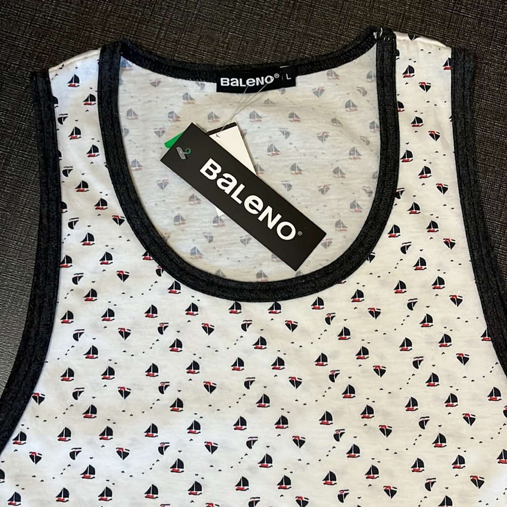 Baleno cotton/poly muscle tank top